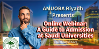 AMUOBA Riyadh Hosts a Successful Webinar on Admissions in Saudi Universities